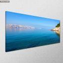 Canvas print Beautiful sea at Chalkidiki, panoramic, side