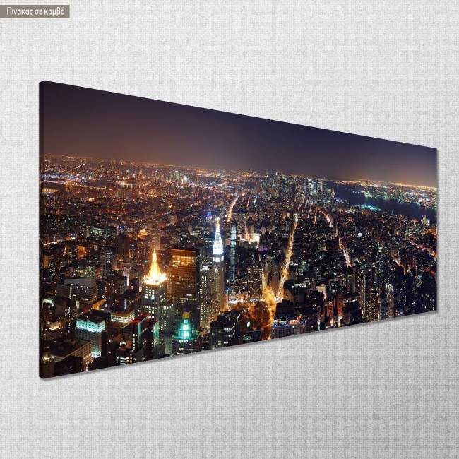 Canvas print City from above, panoramic, side