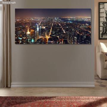 Canvas print City from above, panoramic