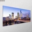 Canvas print View of a city, panoramic, side
