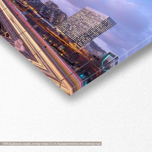 Canvas print View of a city, panoramic