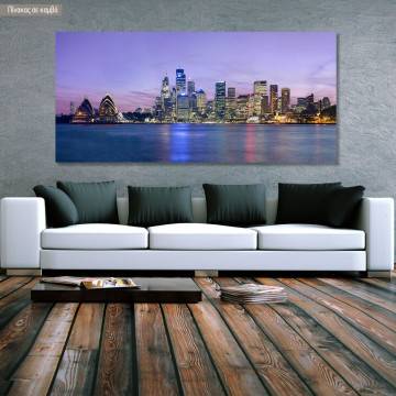 Canvas print Sydney skyline, panoramic
