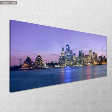 Canvas print Sydney skyline panoramic Framed canvas View 1 2