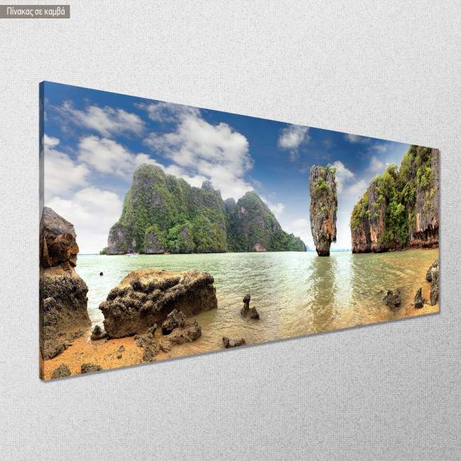 Πίνακας σε καμβά Phang Nga, Thailand, πανοραμικός, κοντινό