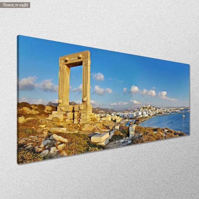 Canvas print Naxos, panoramic, side