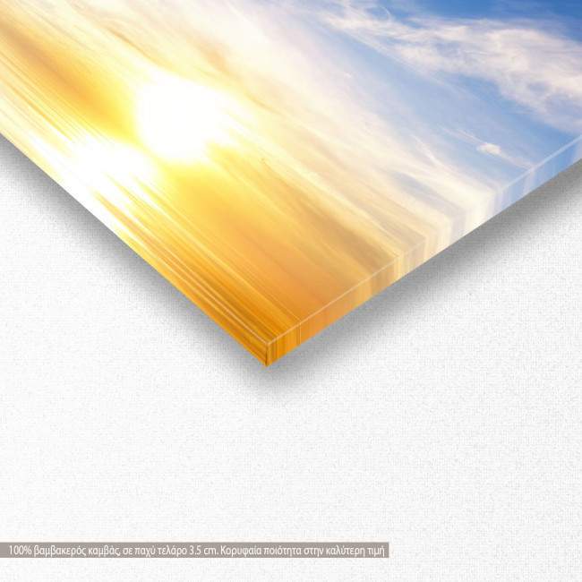 Canvas print Sunset sky, panoramic, detail