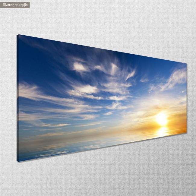 Πίνακας σε καμβά Sunset sky, πανοραμικός, κοντινό
