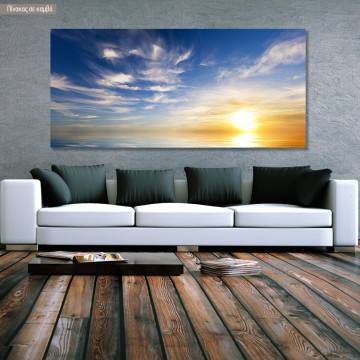 Πίνακας σε καμβά Sunset sky, πανοραμικός