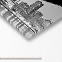 Canvas print New York city night, panoramic, detail