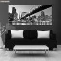 Canvas print New York city night, panoramic
