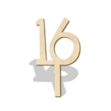 Wooden numbers for wedding party tables 2