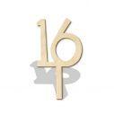 Wooden numbers for wedding party tables