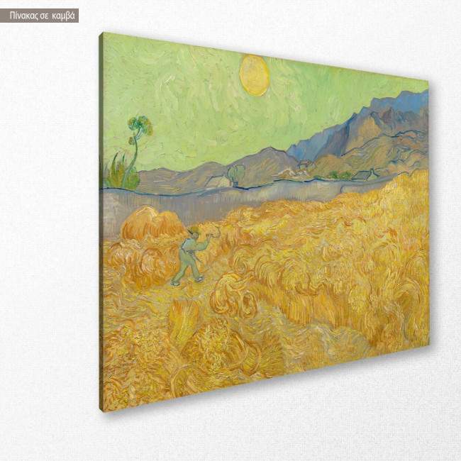 Canvas print  Wheatfield with a reaper, Vincent van Gogh