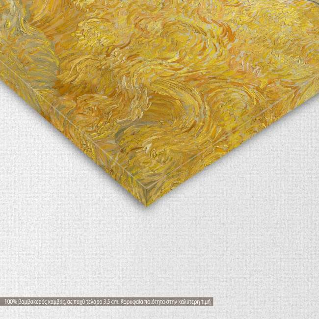 Canvas print  Wheatfield with a reaper, Vincent van Gogh, detail