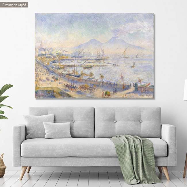 Canvas print The bay of Naples, Renoir P. A.
