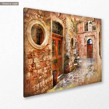 Canvas print Greece, Old streets of Greece 2