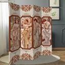 Room divider Times of day, Mucha
