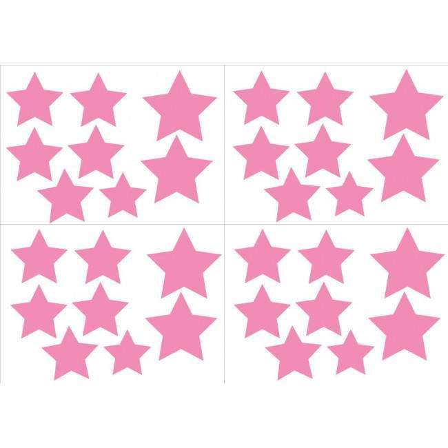 Kids wall stickers Stars at various sizes
