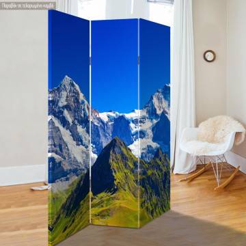 Room divider Snowy mountain