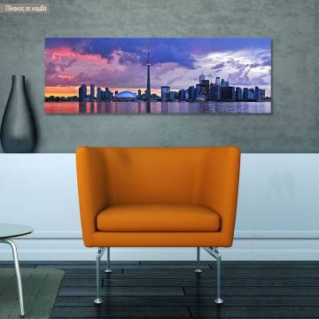 Canvas print Toronto skyline, panoramic