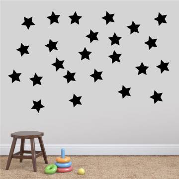 Αυτοκόλλητα τοίχου παιδικά Αστέρια, μεγάλο μέγεθος