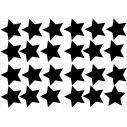 Kids wall stickers Stars, large size