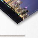 Canvas print Chicago's night, panoramic, detail