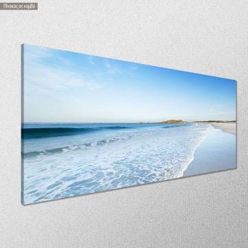 Canvas print Blue beach panoramic Framed canvas View 1 2