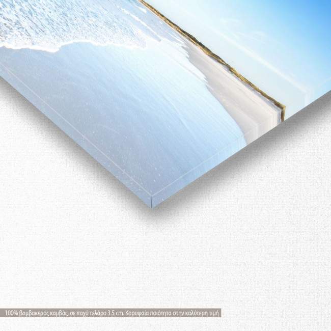 Πίνακας σε καμβά Blue beach, πανοραμικός, λεπτομέρεια