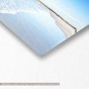 Canvas print Blue beach, panoramic, detail