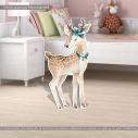 Wooden figure printed Deer boho