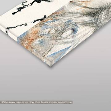 Πίνακας σε καμβά Beauty is in the eye of the beholder, τετράπτυχος 2