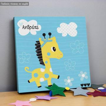 Kids canvas print It's a boy / girl, with name 2