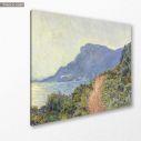 Canvas print La corniche de Monaco, Monet, side
