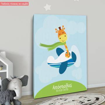 Canvas print Smiling pilot