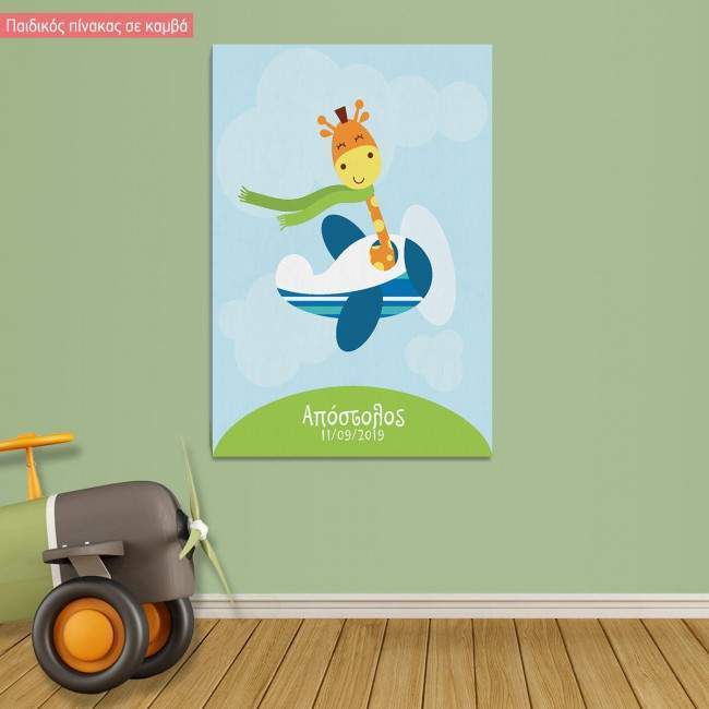 Canvas print Smiling pilot