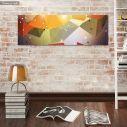 Canvas print Polygonal shapes II, panoramic