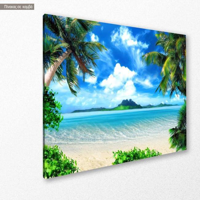 Canvas print Exotic scenery, side
