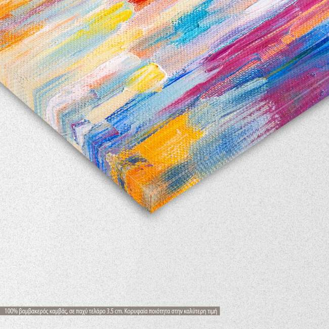 Canvas print Couple walking in the rain