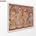Canvas print Times of day, Mucha A, side