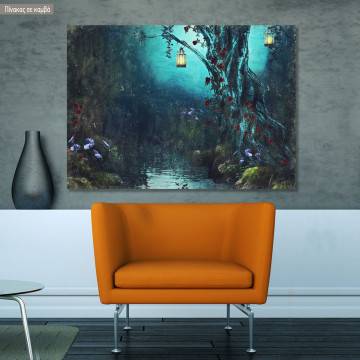 Canvas print Mystery river