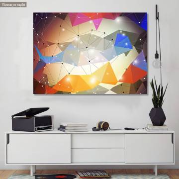 Canvas print Polygonal shapes