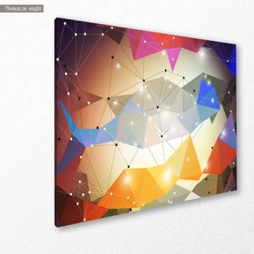 Canvas print Polygonal shapes 2