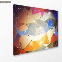Canvas print Polygonal shapes, side