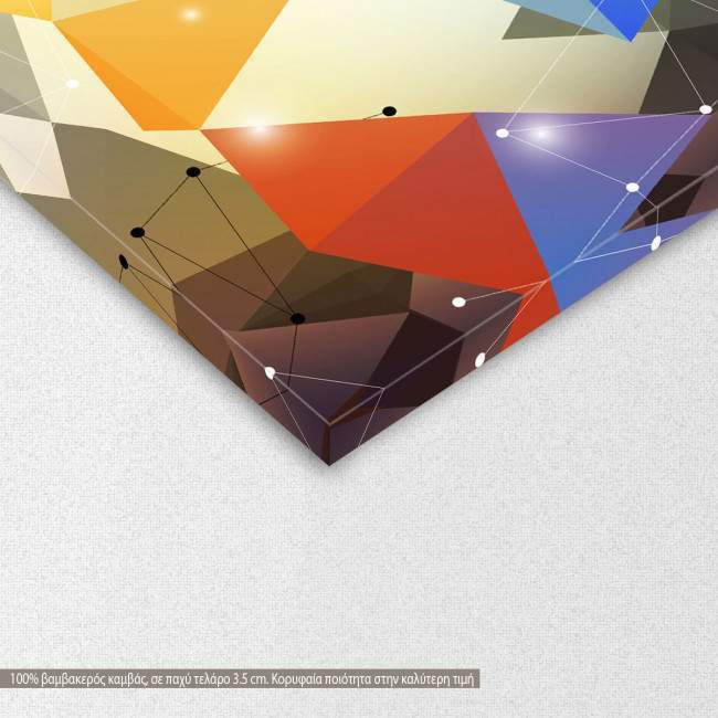 Canvas print Polygonal shapes