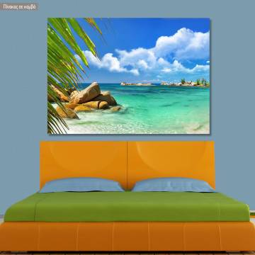 Canvas print, Paradise beach II