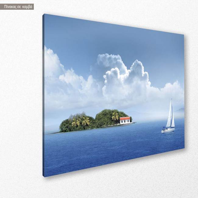 Canvas print, Paradise island, side