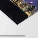 Canvas print Chicago night panorama, detail