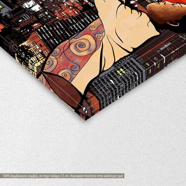 Canvas print Playing jazz in Bangkok, detail