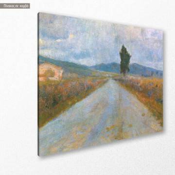 Πίνακας ζωγραφικής The Tuscan road, Modigliani, αντίγραφο σε καμβά 2
